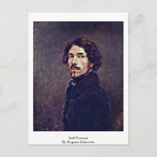 Selbstportrait von Eugene Delacroix Postkarte