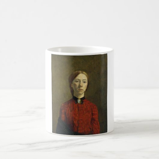 Selbstportrait (von Gwen John) Kaffeetasse (Mittel)
