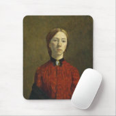Selbstportrait (von Gwen John) Mousepad (Mit Mouse)