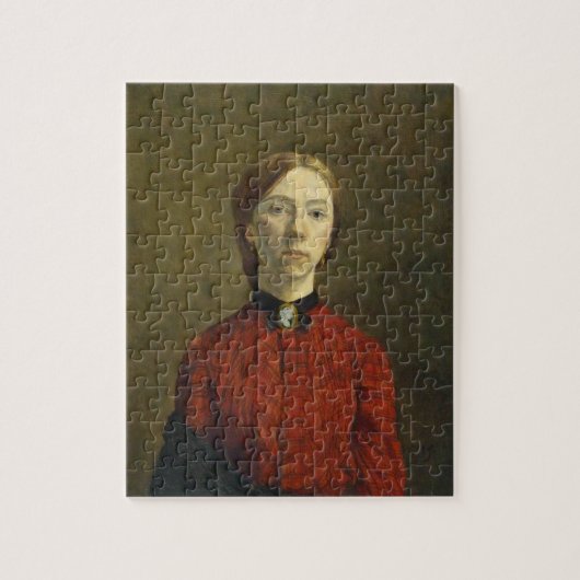 Selbstportrait (von Gwen John) Puzzle (Vertikal)
