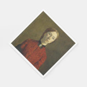 Selbstportrait (von Gwen John) Serviette (Ecke)