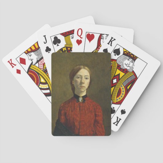 Selbstportrait (von Gwen John) Spielkarten (Rückseite)