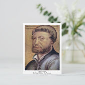 Selbstportrait von Hans Holbein dem Jüngeren Postkarte (Stehend Vorderseite)