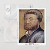 Selbstportrait von Hans Holbein dem Jüngeren Postkarte (Vorne/Hinten)