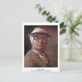 Selbstportrait von Jean-Baptiste Simeon Chardin Postkarte (Stehend Vorderseite)