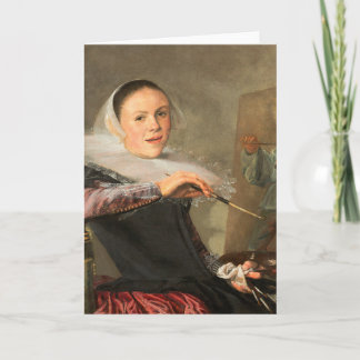 Selbstportrait von Judith Jans Leyster Karte