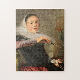 Selbstportrait von Judith Leyster Puzzle