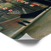 Selbstportrait, von L'ile Saint-Louis, 1890 Poster (Ecke)