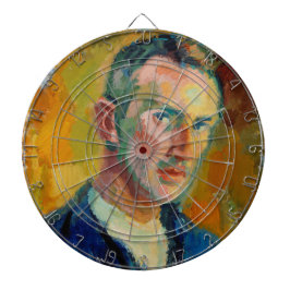 Selbstportrait (von Magnus Enckell) Dartscheibe