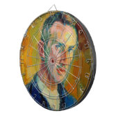 Selbstportrait (von Magnus Enckell) Dartscheibe (Vorderseite rechts)