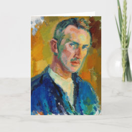 Selbstportrait (von Magnus Enckell) Karte