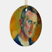 Selbstportrait (von Magnus Enckell) Keramik Ornament (Rechts)