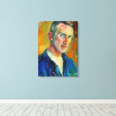 Selbstportrait (von Magnus Enckell) Leinwanddruck (Insitu (Holzboden))