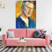 Selbstportrait (von Magnus Enckell) Leinwanddruck (Insitu (Wohnzimmer))