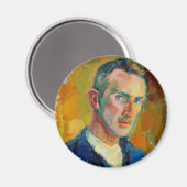 Selbstportrait (von Magnus Enckell) Magnet (Vorderseite/Rückseite)