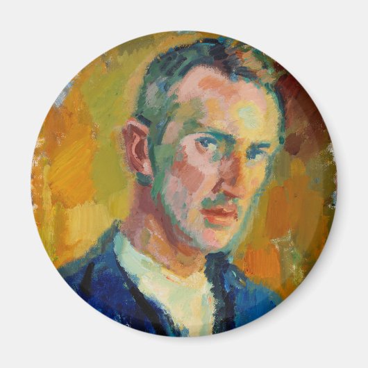 Selbstportrait (von Magnus Enckell) Magnet (Vorne)