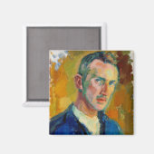 Selbstportrait (von Magnus Enckell) Magnet (Vorderseite/Rückseite)