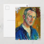 Selbstportrait (von Magnus Enckell) Postkarte (Vorne/Hinten)