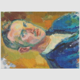 Selbstportrait (von Magnus Enckell) Seidenpapier
