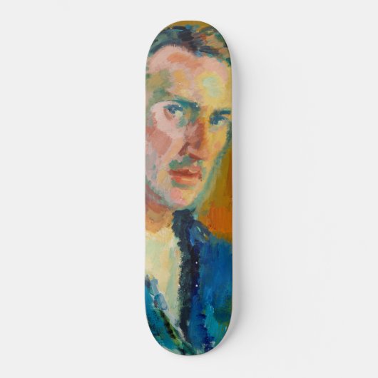 Selbstportrait (von Magnus Enckell) Skateboard (Vorderseite)