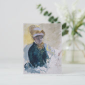 Selbstportrait von Mary Cassatt Postkarte (Stehend Vorderseite)