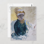 Selbstportrait von Mary Cassatt Postkarte (Vorne/Hinten)