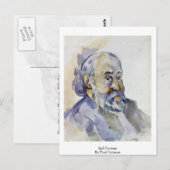 Selbstportrait von Paul Cezanne Postkarte (Vorne/Hinten)