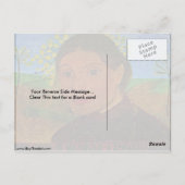 Selbstportrait von Paula Modersohn-Becker Postkarte (Rückseite)