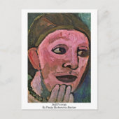 Selbstportrait von Paula Modersohn-Becker Postkarte (Vorderseite)