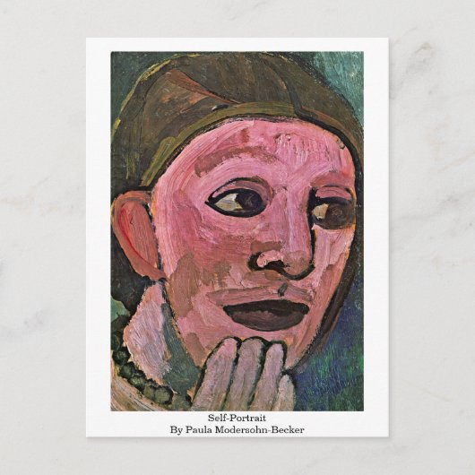 Selbstportrait von Paula Modersohn-Becker Postkarte (Vorderseite)