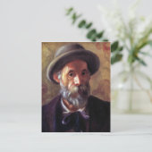 Selbstportrait von Pierre Renoir Postkarte (Stehend Vorderseite)