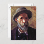 Selbstportrait von Pierre Renoir Postkarte (Vorne/Hinten)