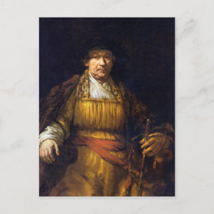 Selbstportrait von Rembrandt Harmenszoon van Rijn Postkarte