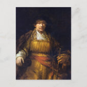 Selbstportrait von Rembrandt Harmenszoon van Rijn Postkarte (Vorderseite)