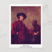 Selbstportrait von Sir Joshua Reynolds Postkarte (Vorderseite)