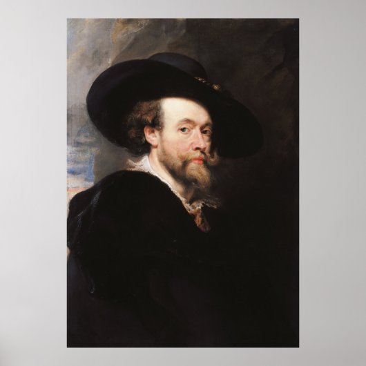 Selbstportrait von Sir Peter Paul Rubens Poster (Vorne)