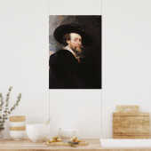 Selbstportrait von Sir Peter Paul Rubens Poster (Küche)