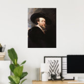 Selbstportrait von Sir Peter Paul Rubens Poster (Heimbüro)