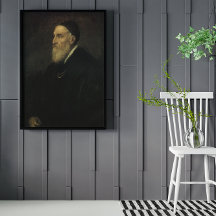 Selbstportrait von tiitianischer, Vintager Renaiss