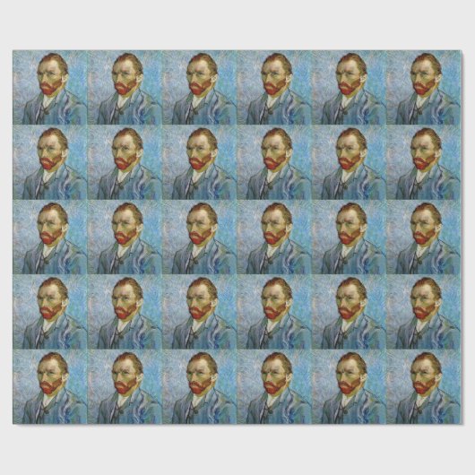 Selbstportrait von Van Gogh Geschenkpapier (Flach)