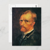 Selbstportrait von Vincent van Gogh 1886 Postkarte (Vorne/Hinten)
