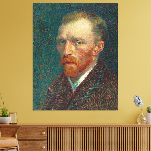 Selbstportrait von Vincent Van Gogh (1887) Leinwanddruck (Insitu (Wohnzimmer))