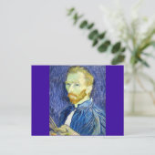 Selbstportrait von Vincent Van Gogh 1889 Postkarte (Stehend Vorderseite)