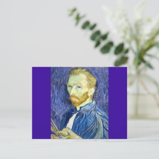 Selbstportrait von Vincent Van Gogh 1889 Postkarte (Stehend Vorderseite)