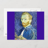 Selbstportrait von Vincent Van Gogh 1889 Postkarte (Vorne/Hinten)