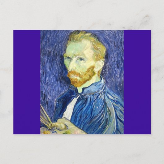 Selbstportrait von Vincent Van Gogh 1889 Postkarte (Vorderseite)