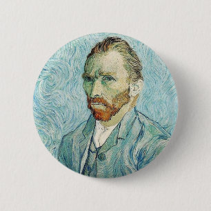 Selbstportrait von Vincent Van Gogh Button