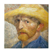 Selbstportrait von Vincent Van Gogh Fliese (Vorderseite)