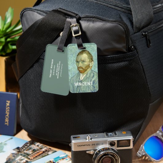 Selbstportrait von Vincent Van Gogh Gepäckanhänger (Vorderseite & Rückseite)
