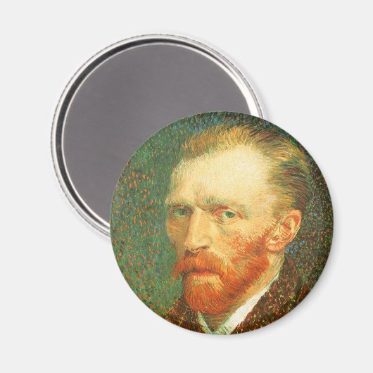 Selbstportrait von Vincent van Gogh Magnet (Vorderseite/Rückseite)
